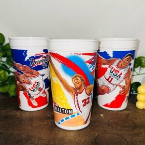 Vintage NBA Basketball McDonald’s Collectible Drink Cups